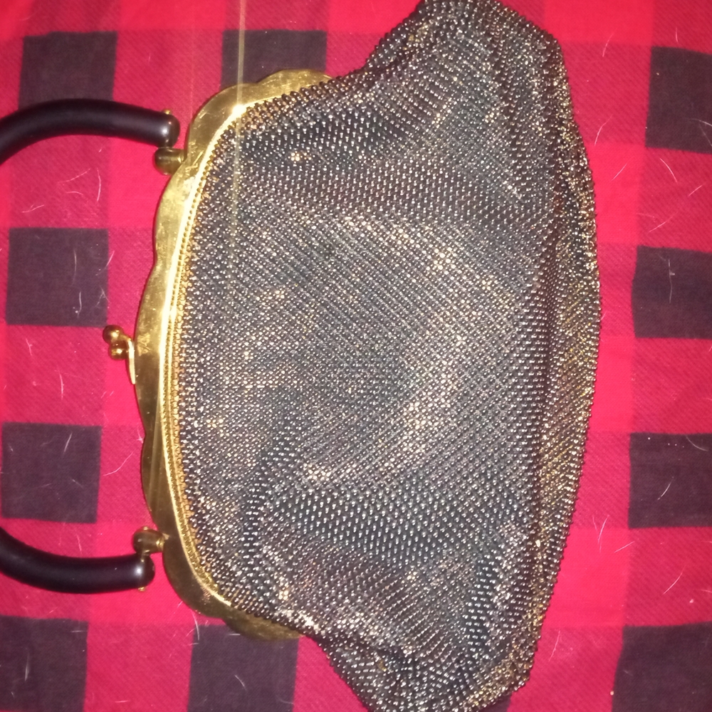 Whiting And Davis Elegant Gold Mesh Evening Bag